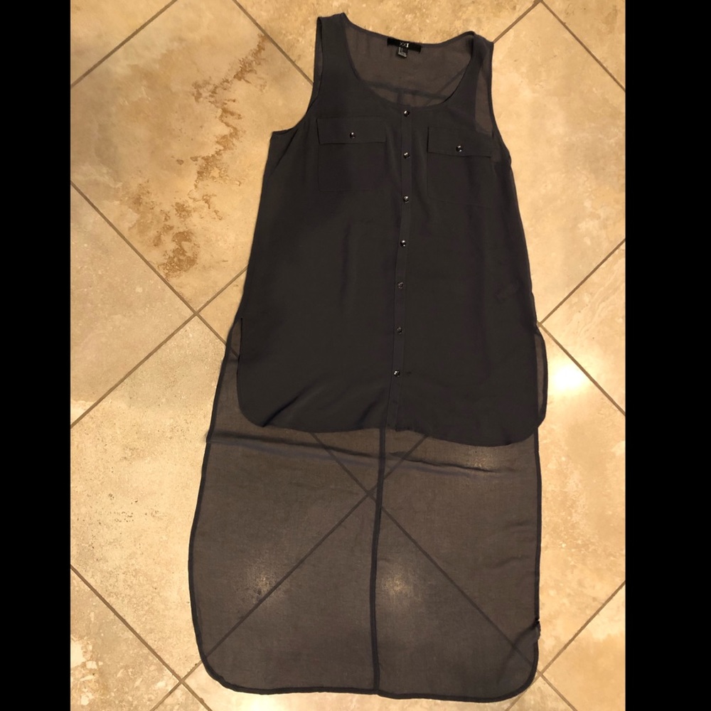 SHEER • OLIVE GREEN • Forever21 •  Tank